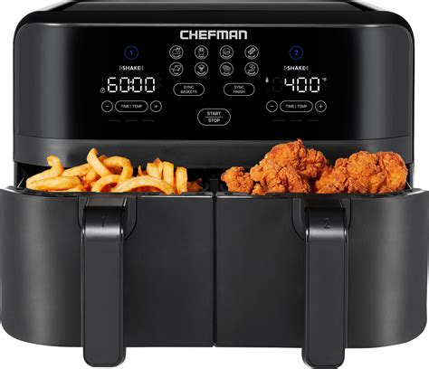 Customer Reviews: Chefman TurboFry 9 Qt. Digital Touch Dual Basket Air ...