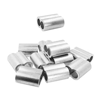 Mandala Crafts 1/2 Cable Crimps Kit - 10 13mm Aluminum Crimping Sleeves ...