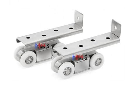 MHS Sliding Door Roller Wheels (4 Wheel Type For C Channel) : Amazon.in ...