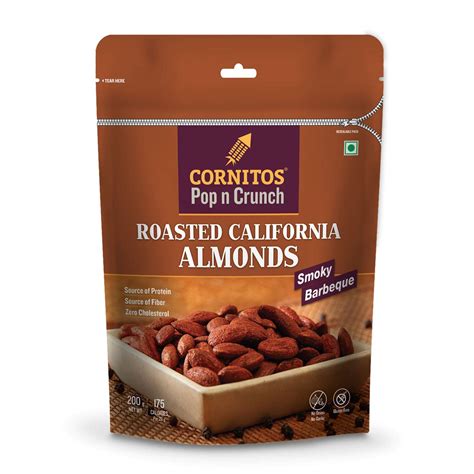 CORNITOS ROASTED ALMOND SMOKY BARBEQUE-200 gram : Amazon.in: Grocery ...