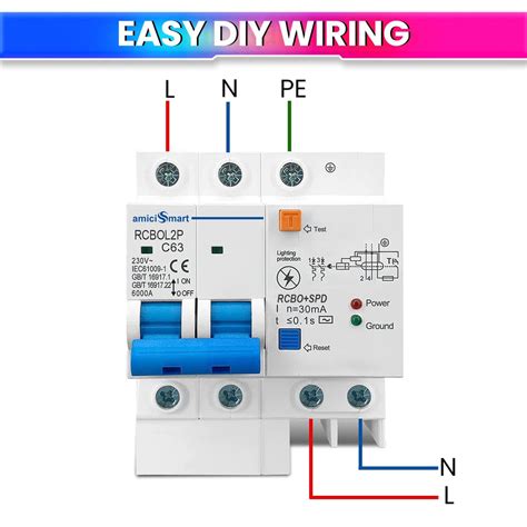 63A Single Phase Circuit Breaker | Leakage & Lightning Protection ...