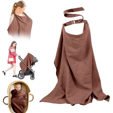 Chenjy Nursing Cover for Baby Breastfeeding,100% Cotton Breastfeeding ...