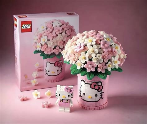 Lego Hello Kitty with Pink Tulips
