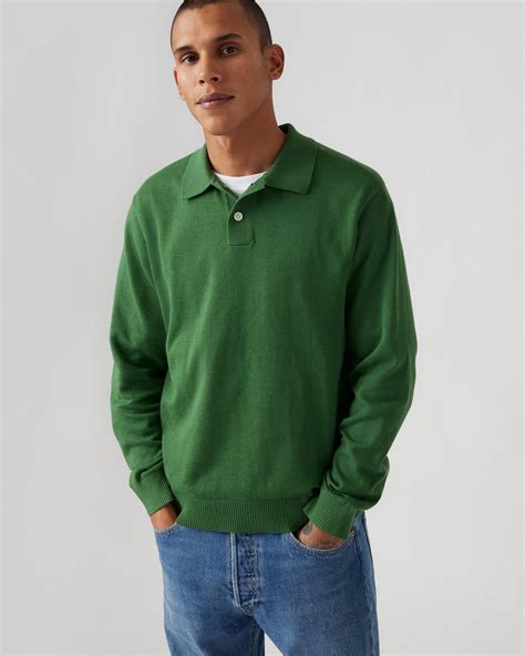 Long Sleeve Sweater Polo - Green | Levi's® US