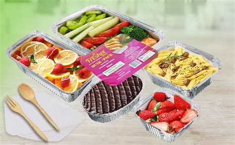 Freshee Aluminium Foil Container Box 250 ml with Lid for Food Storage ...