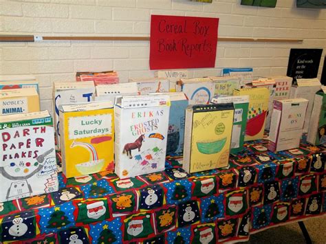 Cereal Box Book Report Template - Books Adict