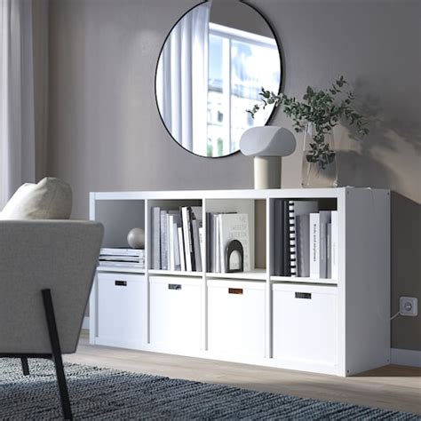 KALLAX shelving unit, white, 77x147 cm (301/8x575/8") - IKEA