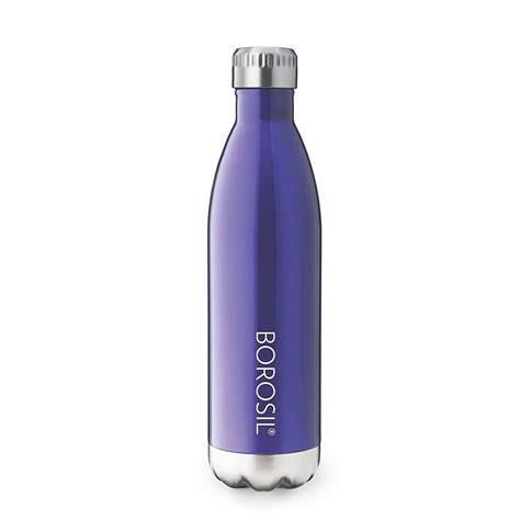 Borosil Stainless Steel Hydra Bolt Trans - Vacuum Insulated Flask Water ...