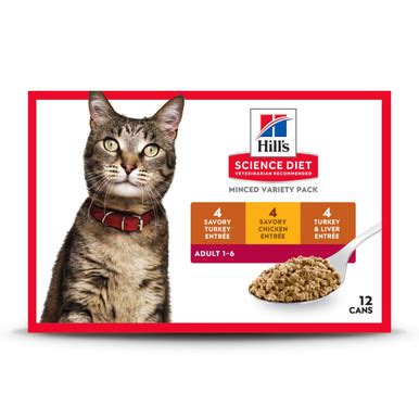 Hill'S Science Diet Adult 1-6 Adult 1-6 Premium Nutrition Wet Cat Food ...