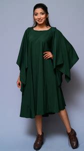 diyaz Women Kaftan Dark Green Midi/Calf Length Dress - Buy diyaz Women ...