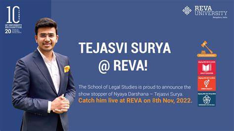 Nyaya Darshana – Tejasvi Surya @ REVA | REVA University