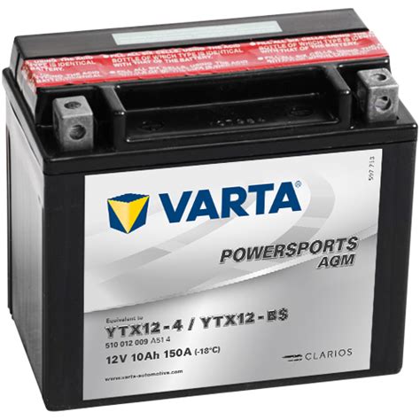 Varta (10 AH) Motorcycle Battery 510 012 009 – LRL Motors