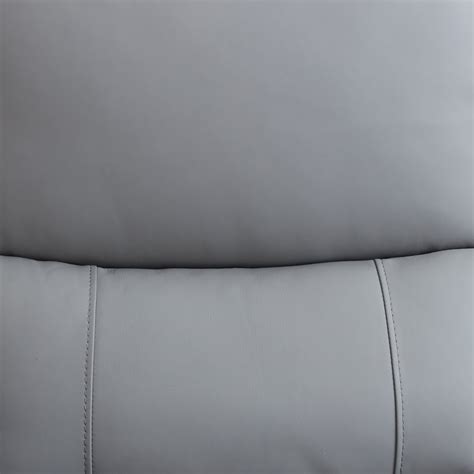 Buy Amigo Half Leather 2-Seater Electric Recliner - Grey from Home ...