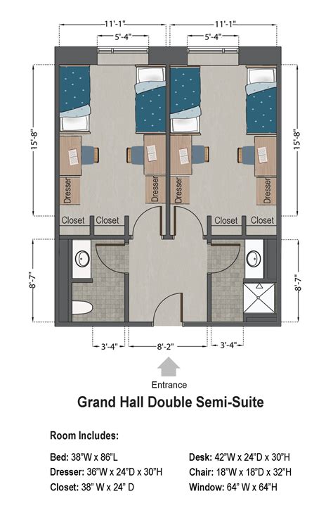 Grand Hall Double Semi-Suite, Four Person | Diseño arquitectonico ...