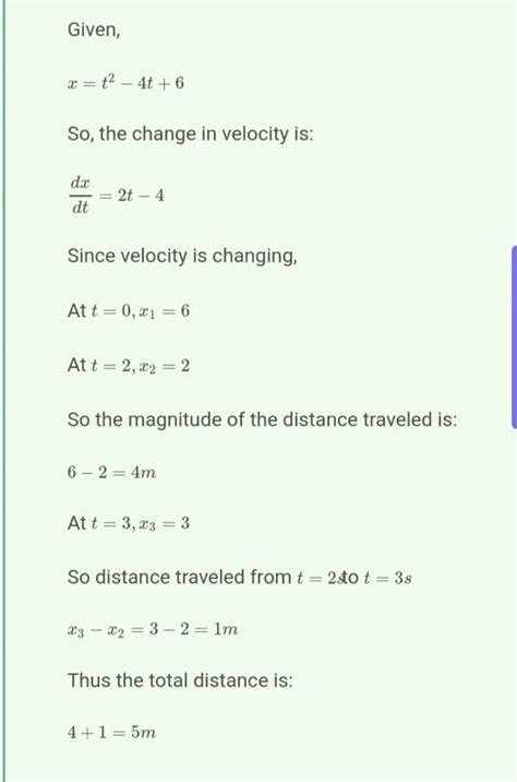 An object moves along x axis such that its position varying with t is ...