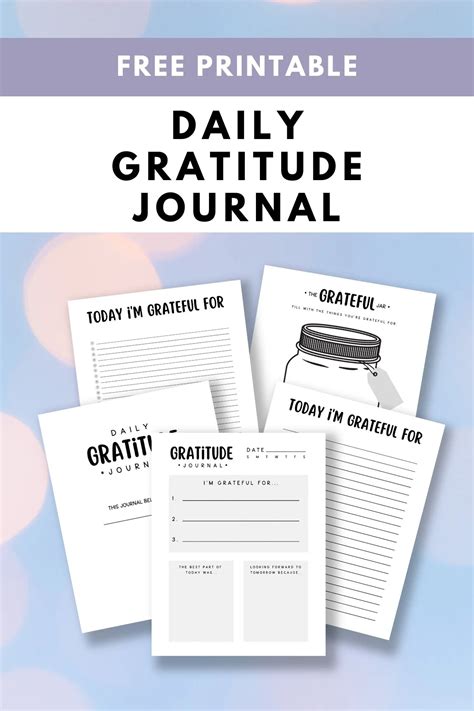 Gratitude Journal Printable - Printable Free Templates