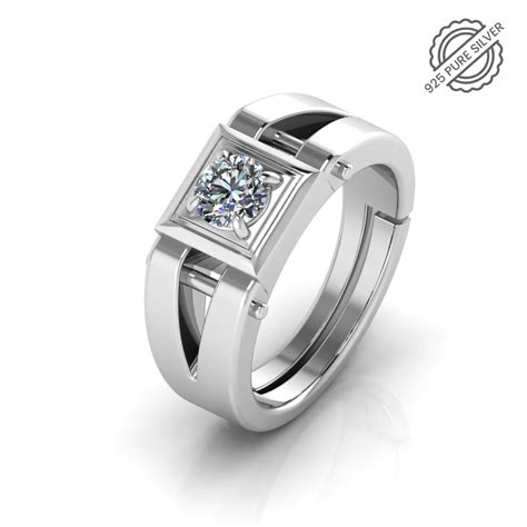 925 Pure Sterling Silver Stardom Mens Special Ring – misshighness