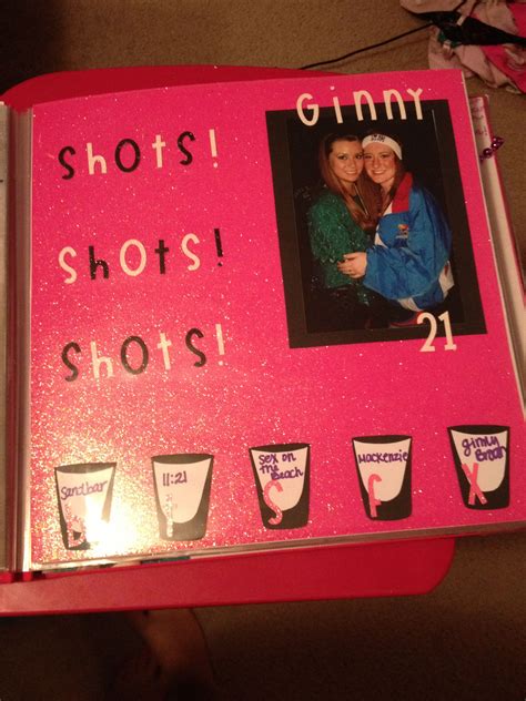 Pin by Breanna Templin on Gifty | 21st birthday shot book, Shot book ...
