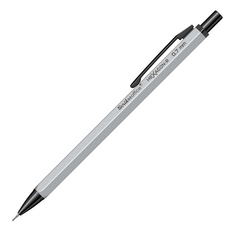 Scrikss Office Hexagon-R Mechanical Clutch Pen Pencil with 0.7mm Lead ...