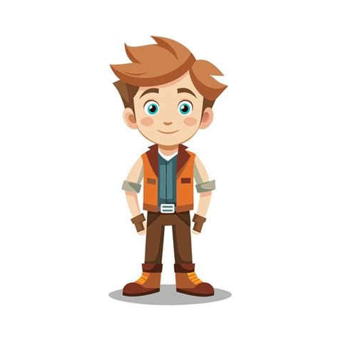 Beautiful professional cartoon character design vector illustration ...