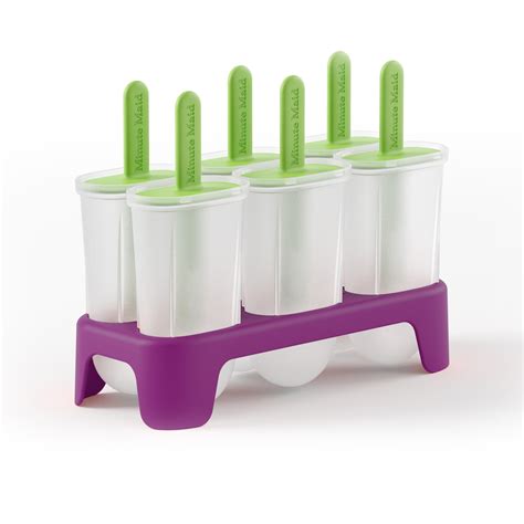 Minute Maid Purple Ice Pop Mold, Makes 6 Frozen Juice and Yogurt Pops ...