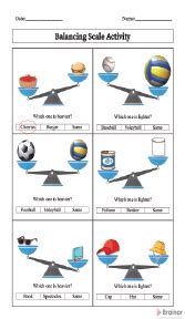Light Heavy Balance Scale 的图像结果