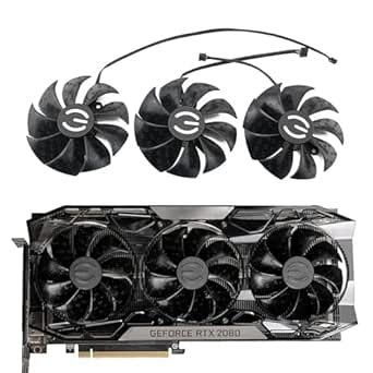 87mm PLD09220S12H Cooler Fans Replacement for EVGA RTX 2080 Ti FTW3 ...
