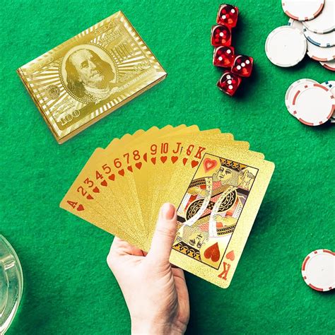 Golden Playing Cards - Stylish & Durable