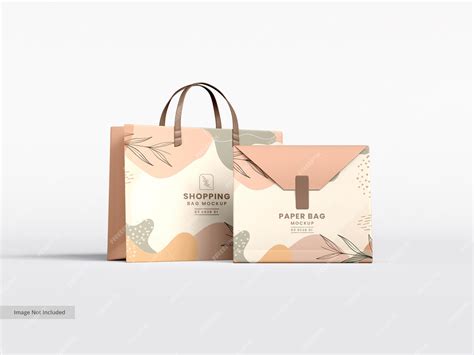 Premium PSD | Paper shopping bag branding mockup