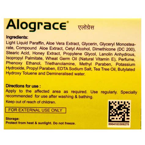 Alograce Cream 50 gm Price, Uses, Side Effects, Composition - Apollo ...
