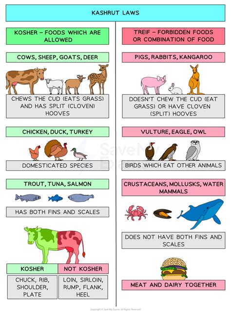 Jewish dietary laws - GCSE Religious Studies Revision Notes