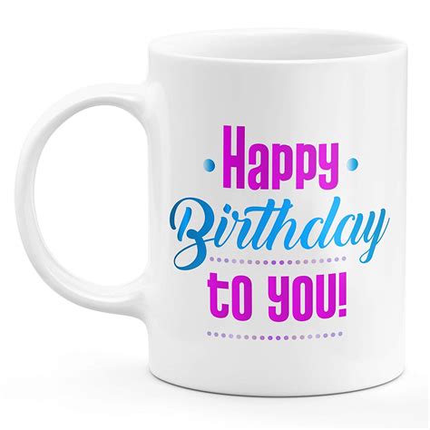Buy Docile Trader Ceramic Coffee Mugs for Gift (Birthday Happy Wish ...