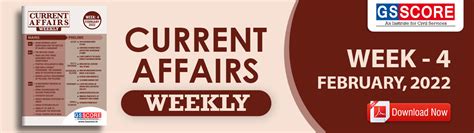 Weekly current affairs compilation for UPSC, Current Affairs pdf for ...