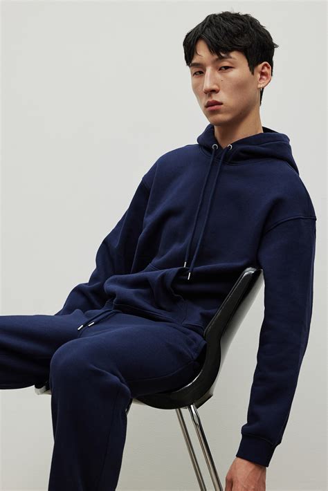 Loose Fit Sweatpants - Navy blue - Men | H&M US
