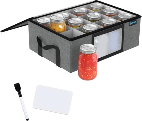 Amazon.com: JarMax 16 oz Pint mason jar storage containers, Sturdy ...