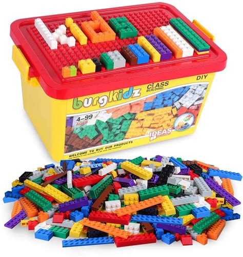 Burgkidzbuilding Bricks 568 Pieces Toys Classic Building Blocks ...