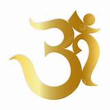 Gold Gradient Om Omm Ohm Hindu Symbol Spirutual, Om, Hindu, Symbol PNG ...