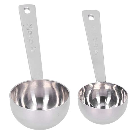 Buy Stainless Steel Spoons, Measuring Spoons 2Pcs 15ml 30ml with Long ...