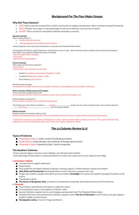 Apush Unit 2 Review - Study guide for Unit 2 of AP US History ...