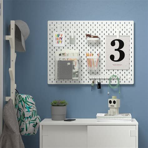 SKÅDIS pegboard, white, 76x56 cm (30x22") - IKEA