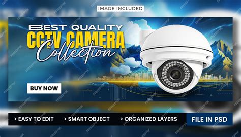 Premium PSD | Cctv camera ads promotion template for facebook cover and ...