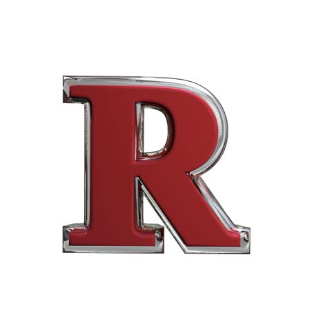 letra r 3d render mental color rojo 11662542 PNG