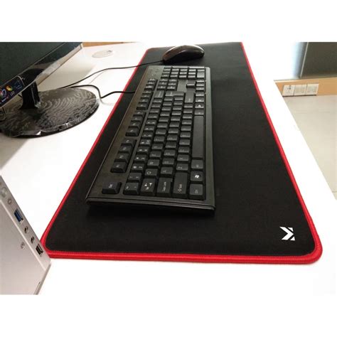 Mouse Pad Gamer Muleka Speed p/ Desktop Borda Costurada Sintético Liso Vermelho | Shopee Brasil
