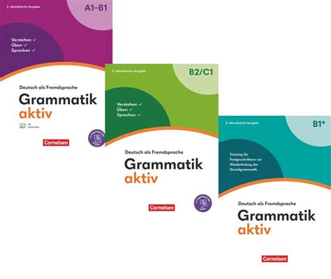Grammatik aktiv A1-B1 + Grammatik aktiv B2-C1 + Grammatik aktiv B1 ...