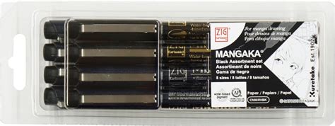 Kuretake ZIG Cartoonist MANGAKA BLACK8V CNM/8VBK – hobbyone.in