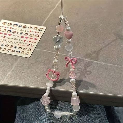 Sanrio Sanrio 1 Hello Kitty-Pink Bracelet Mobile Phone Chain-Camera ...