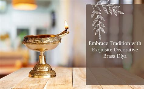 Buy eCraftIndia Golden Lotus Flower Shape Decorative Brass Diya for ...