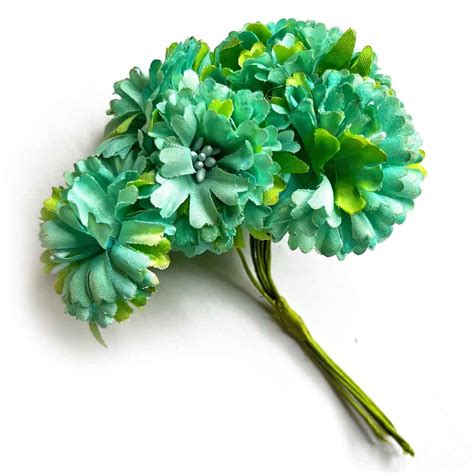 Green Color Fabric Flowers – Adikala - Craft Store