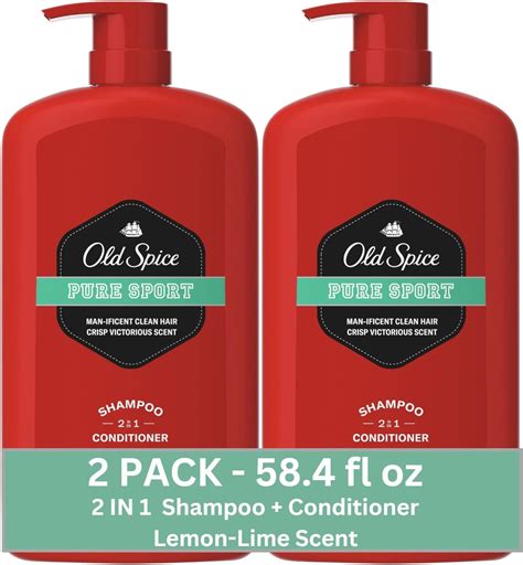 Amazon.com : Old Spice Tea Tree Shampoo for Men, Cooling Shampoo with ...