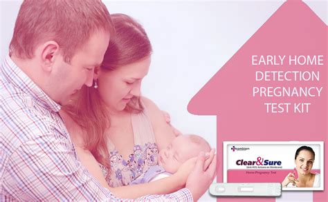 Buy Clear & Sure One Step Urine HCG Pregnancy Test Kit Pack of 5 Online ...